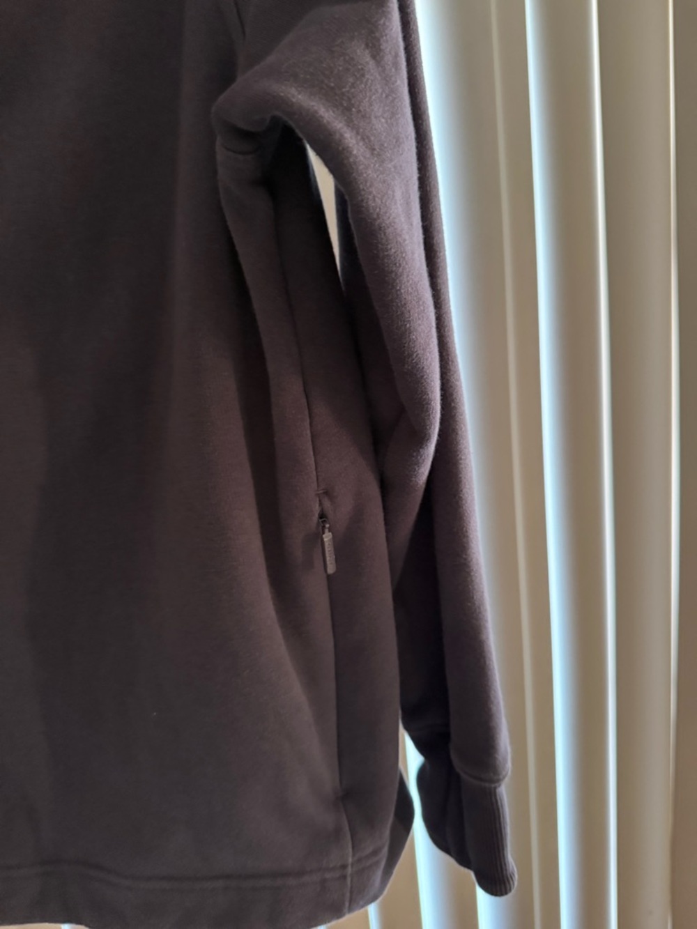 Athleta Women's Cozy Karma Side Zip Funnel Neck Pullover Sweatshirt Size Small - Picture 3 of 9
